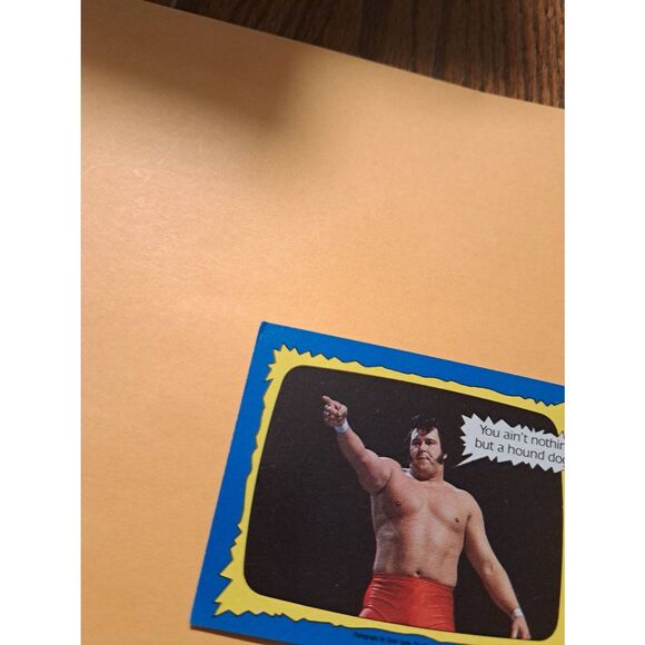 Vintage 1987 WWF Honky Tonk Man Wrestling Trading Card 73 Superstars Speak Topps - Picture 2 of 3